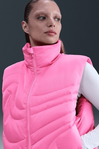 Nike Therma Fit Sportswear Swoosh Series Oversized Down West Oversize Kaz Tüyü Kadın Yelek Pembe