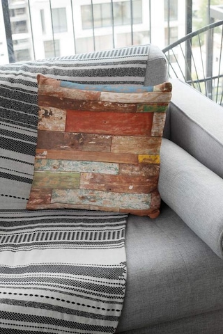 Çok Renkli Modern Çift Taraflı Yastık Kırlent Kılıfı Krl029n11