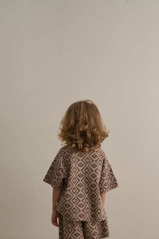Oh La La Koala Kahverengi Boho Bloom Serisi Waffle T-shirt