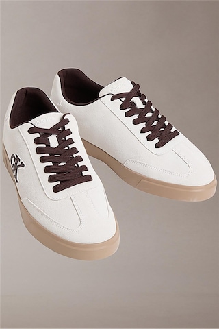 Calvin Klein Low Prof Cupsole Su Erkek Sneaker-14963 Beyaz