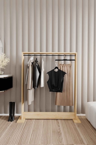 Decormet Salvitor Elbise Askısı Safir Meşe Safirmeşe