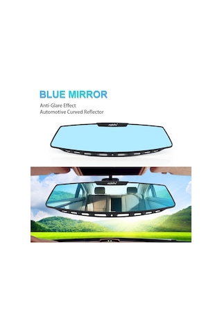 Mavi Seametal 300mm Araba Geniş Görüş Alanı Yüksek Çözünürlüklü Yardımcı Ayna Panoramik Dikiz Aynası Yansıtıcı Lens