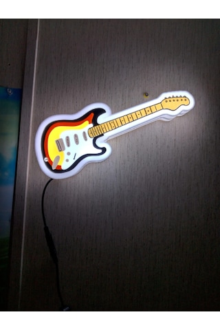 Led Işıklı Gitar Tablo Led Işıklı Gitar Tablo