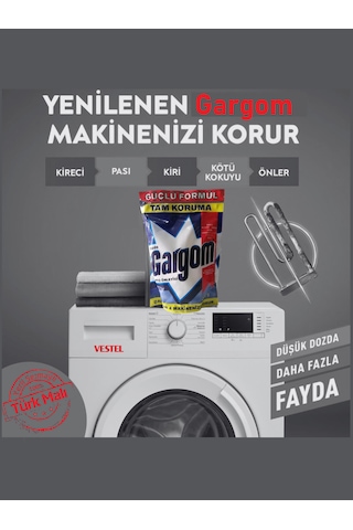 Gargom Kireç Önleyici 8 x 500 G