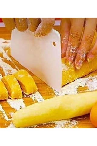 3'lü Hamur Kazıyıcı Ve Şekillendirici Set Pasta Spatulası Seti Kek Kreması Düzleştirici, Hamur Kesici, Fondan Şekillendirici, Dişli Kenar Dekor Aparatı Çok Renkli
