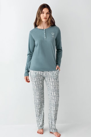 Arnetta Kadın Yeşil Pijama Takımı Yeşil