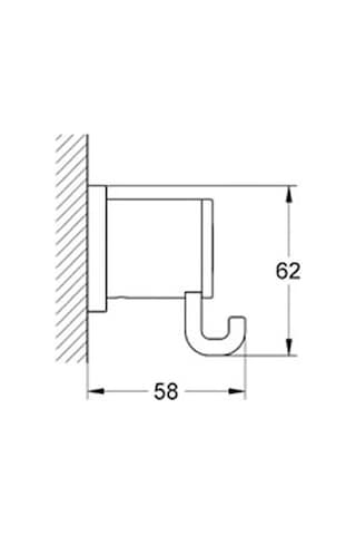 Grohe Havlu-Bornoz Askısı Krom - 40284000 Çok Renkli