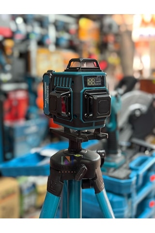 Dijital Göstergeli Tripod Ayak+ Lazer Terazi 16 Cizgi Taşıma Cantalı Hkt940