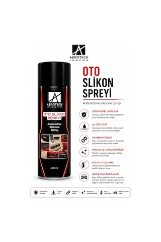 Aerotech Oto Silikon Spreyi 400 Ml