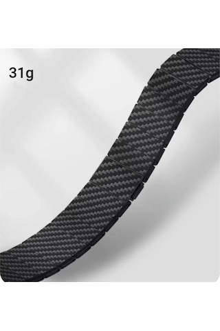 Apple Uyumlu Watch 44mm Zore Krd-90 600d Karbon Fiber Kordon
