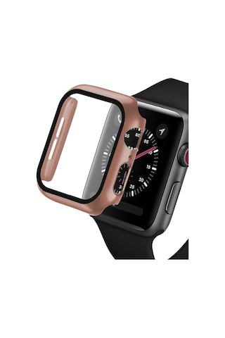 E2M Apple Uyumlu Watch 38mm Kasa ve EkranKoruyucu RoseGol