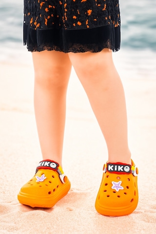 Kiko Kids Twg 755-1 Plaj Havuz Eva Kız Çocuk Terlik Turuncu