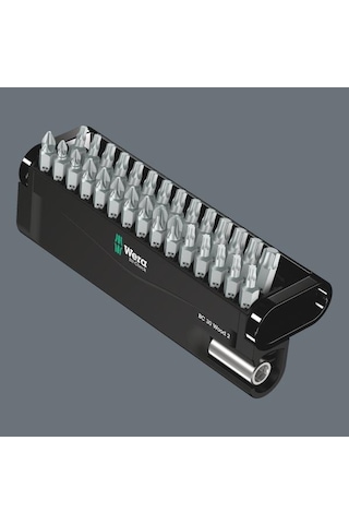 Wera 05057432001 Bit-check 30 Wood 2 Bits Uç Seti, Ahşap Uygulamalar İçin