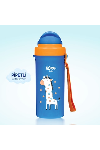 Wee Baby Pipetli Bardak 300 ML Mavi