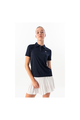 Maraton Regular Kadın Polo Yaka Navy T-shirt Lacivert