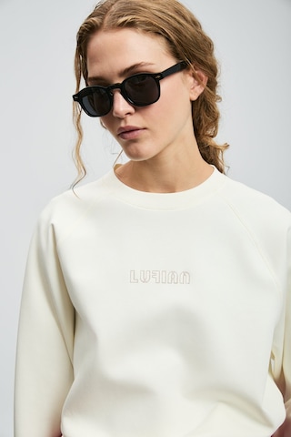 Lufian Kadın Alıce Örme Sweatshırt 122030016 Kırık Beyaz Kırık Beyaz