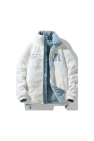 Sımıcg Kışlık Polar Çift Taraflı Ceket-mavi Mavi