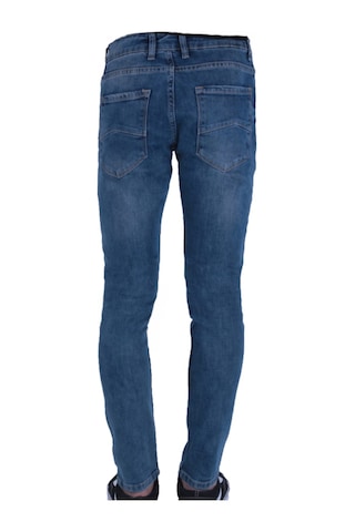 Erkek Mavi Denim Normal Bel Jean Mavi