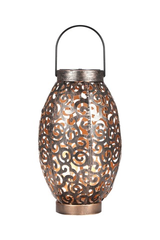 Ximistore9 Güneş Enerjili Led Zırh Feneri, Açık Desenli Fener, Dış Mekan Bahçe Dekorasyonu, Otomatik Açılan Asma/sabitleme Işığı