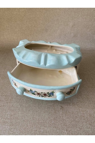 Antika Porselen Mücevher Kutusu 19X13X11Cm