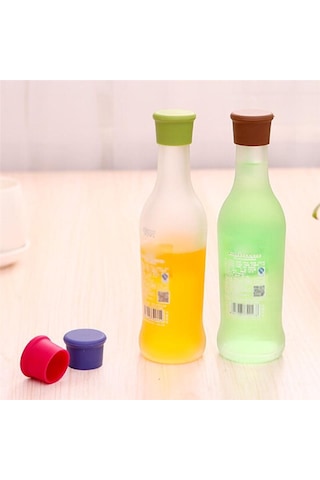 Yeşil 1 Adet Şarap Şişesi Tıpa Silikon Bar Aracı Koruma Bira Fiş Kapağı Tıpalar Yeşil