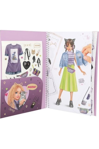 Top Model Dress Me Up Büyük Çıkartma Kitabı - Rebel Kıtty