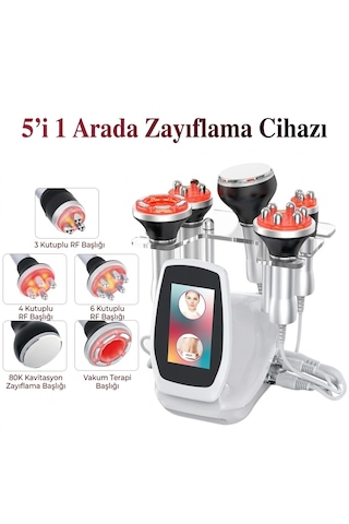 Zeelux Profesyonel 80k Ultrasonik Kavitasyon & Vakum Rf Masaj Cihazı - 5'i 1 Arada Vücut Şekillendirme Ve Cilt Sıkılaştırma
