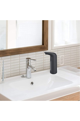 Xurunkeji Köpüren El Sabunu Dispenseri, Temassız Otomatik Sabunluk, Banyo İçin Bulaşık Deterjanı Otomatik Sensörlü Sabunluk Siyah