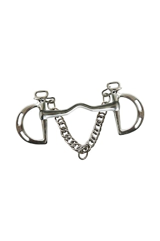 Suntek Paslanmaz Çelik Binicilik At Ucu Kombinasyonu Düzeltici Gümüş