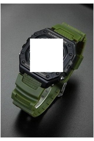 Casio Için Sgw-300 400 500 Ae1200 1300 Yeşil Haki Muadil Silikon