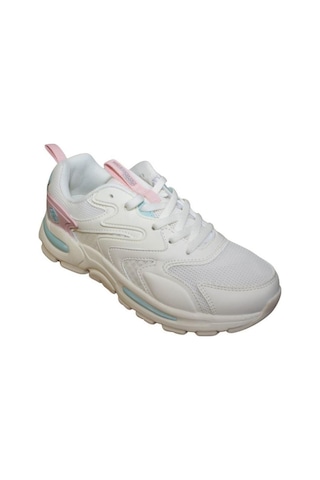 Lumberjack Kadın Beyaz Kalın Taban Memory Foam Sneaker Spor Ayakkabı 001