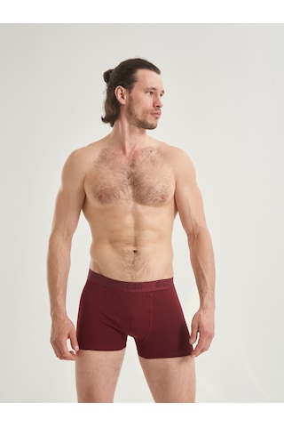 Mercan Erkek Bordo Boxer %96 Pamuklu Likralı Esnek Rahat Kesim Boxer