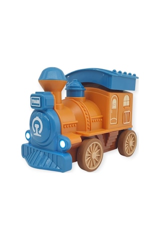 Oyuncak Tren Işıklı Sesli Bas Gitsin 14cm - Mavi - 8068a