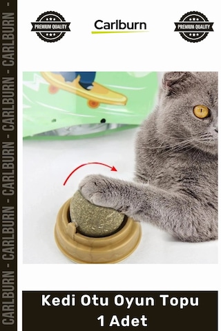 Petshop Yapışkanlı Duvar Oyuncak Isırma Çiğneme Yalana Egzersiz Doğal Nane Kedi Otu Oyun Topu