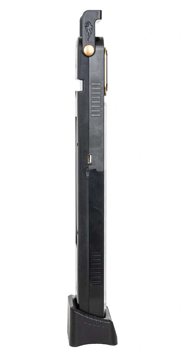 Premio Pr-3838 2 Watt Cob Ledli + 48 Ledli Solar Şarjlı Işıldak Kırmızı - Siyah