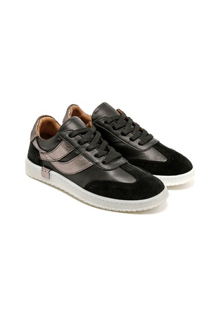Sneaker Günlük Kadın Rc-25y-055-m2004 John May Siyah Süet-siyah Cilt-siyah Rugan Siyah Süet-siyah Cilt-siyah Rugan Siyah