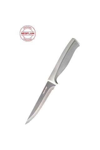 Neoflam Fika Tırtıklı Microban Steak Bıçağı Gri 11 cm D-NEOGEK011 Gri