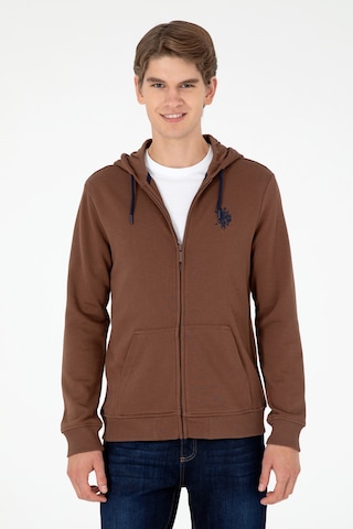 U.s. Polo Assn. Erkek Kahverengi Sweatshirt 50295147-vr029 Kahverengi