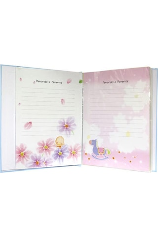 Rabsev 10x15cm 240 Fotoğraf Kapasiteli 12 Ay Çerçeveli Lüks Bebek Fotoğraf Albümü RS6406-M
