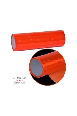 Turuncu Far Fİlmi Folyosu 30 cm x 10 Metre