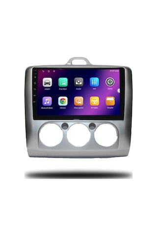 Carplayer Ford Focus 2 2007-2011 Manuel Klima Uyumlu Android Multimedya 6gb Ram 128gb Hafıza