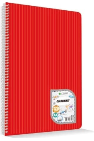 Colormaxi A4 60 Yprk Çizgisiz Pp Kapak Spiralli Okul Defteri