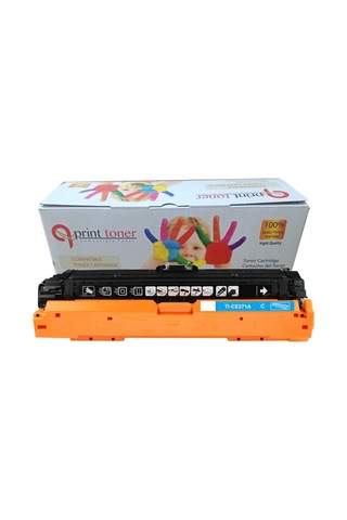 Qprint Toner Hp Ce741a Mavi Uyumlu Toner 650a Cy Ce271a Ce341a Cp5220 Cp5225 M750 M775
