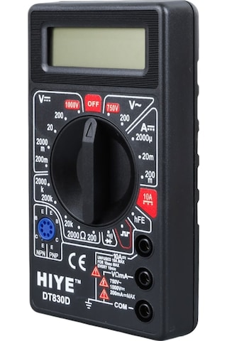 Dt-830d Dijital Multimetre Ölçü Aleti - Siyah Kasa