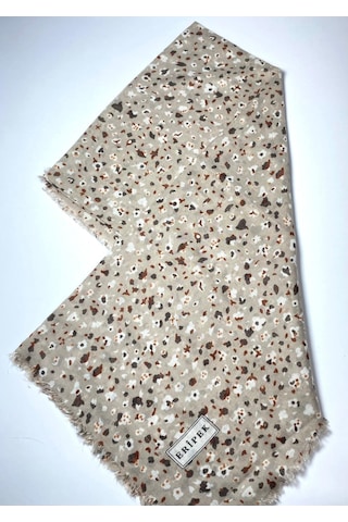 Saçaklı Pamuk Tülbent - 05505 - 95 X 95 / Vizon - 13 Vizon - 13