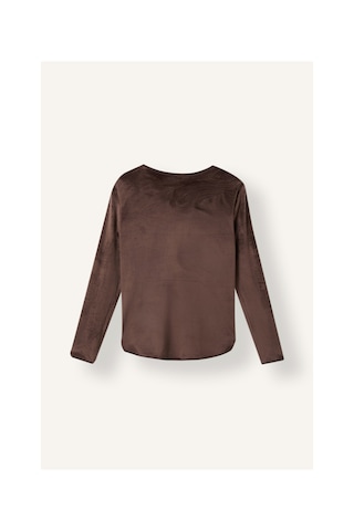 Defacto Regular Fit V Yaka Uzun Kollu Velur Pijama Takımı A3356ax26aubn334 Kahve-bn334