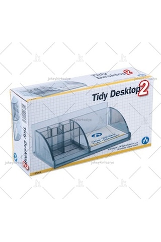 7 Bölmeli + Küp Bloknotlu Şeffaf Organizer