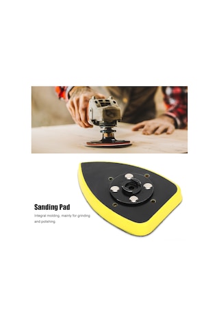 Maiyame 70x100 Mm Üçgen Zımpara Paspası - Abs Malzeme, Dayanıklı Ve Yüksek Zımpara Oranı, Zımpara Makinesi İçin Kolay Kurulum Aksesuarı