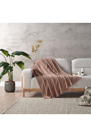 Adora Koltuk Şalı Somon - 130x170 Cm