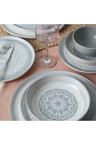 Keramika Stone Nordic Yemek Takımı 24 Parça 6 Kişilik 21426-27